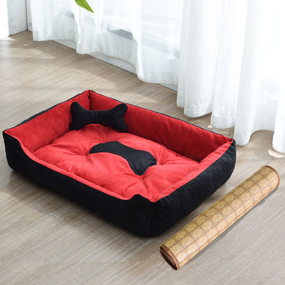 Kennel Four Seasons Golden Retriever Teddy Kennel Dog Bed Dog Mat Small Dog Medium Dog
