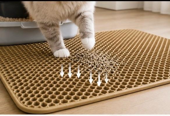2-Layer Cat Litter Mat – Stop Litter Tracking & Keep Floors Clean