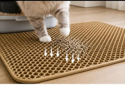 2-Layer Cat Litter Mat – Stop Litter Tracking & Keep Floors Clean