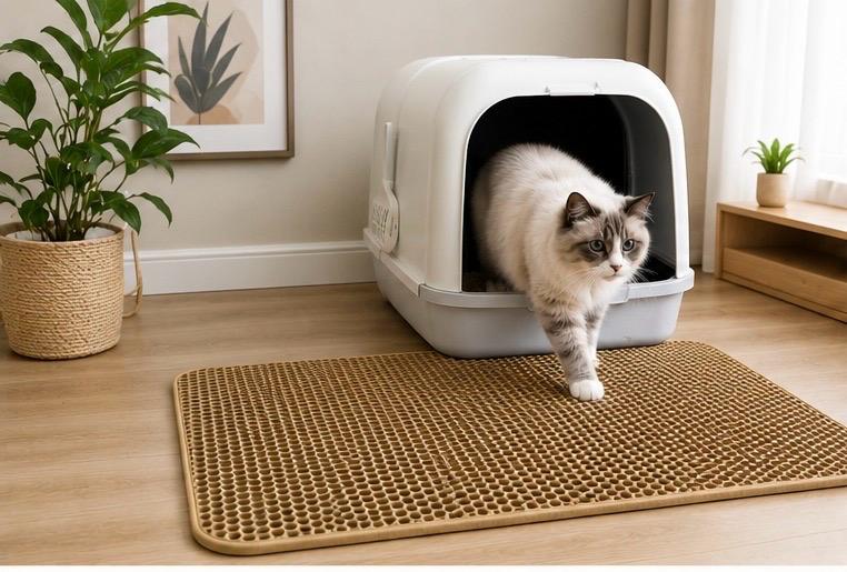 2-Layer Cat Litter Mat – Stop Litter Tracking & Keep Floors Clean